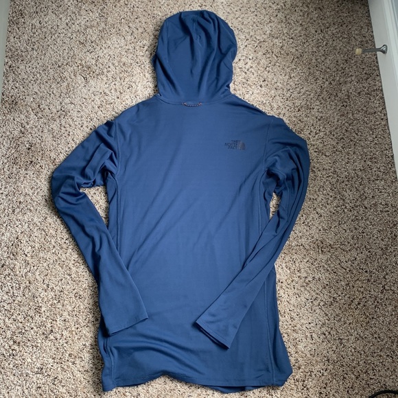 The North Face Mens long sleeve hooded shirt Size L - Picture 2 of 11